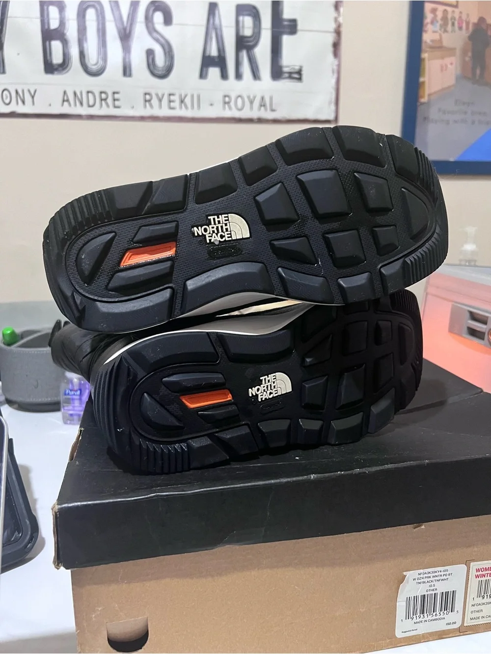 The North Face Men's Black Insulated Snow Boots